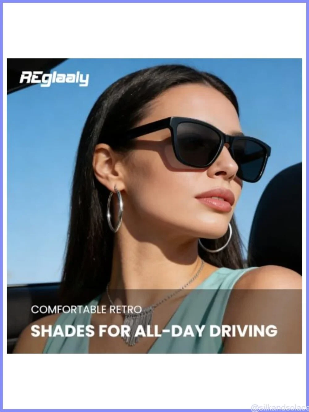 Polarized Retro Square Sunglasses UV Protection Unisex Lightweight Full Frame
